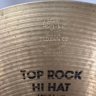 Zildjian 14" A Series Rock Hi Hat Cymbals (Pair) 1350/1300g 1996 - Natural image 5