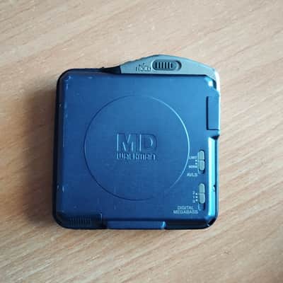 Sony MZ E44 1998 - Sony Walkman Portable mini disc Player MZ- E44 Blue good working image 7