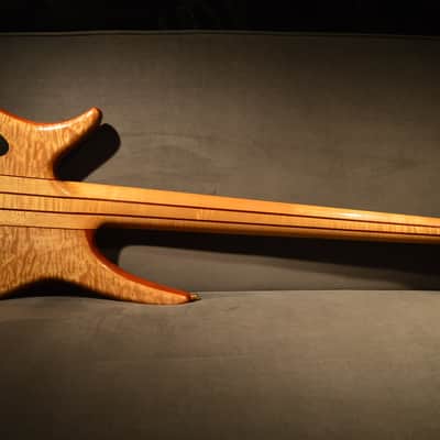 Surine 5 String Bass Guitar Quest Series flamed maple spectacular NTVII 5 active image 5