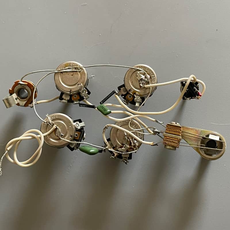 Vintage 1973 USA Guild S-100 Polara Wiring Harness Stackpole Switchcraft 2 Volume / 2 Tone / 3 Way Switch Possibly Fits Jetstar image 1