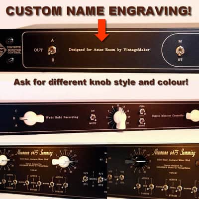 4 in 4 out - Studio Monitor Controller - 1U Rackmount - XLR Stereo Balanced Speaker Switch image 4
