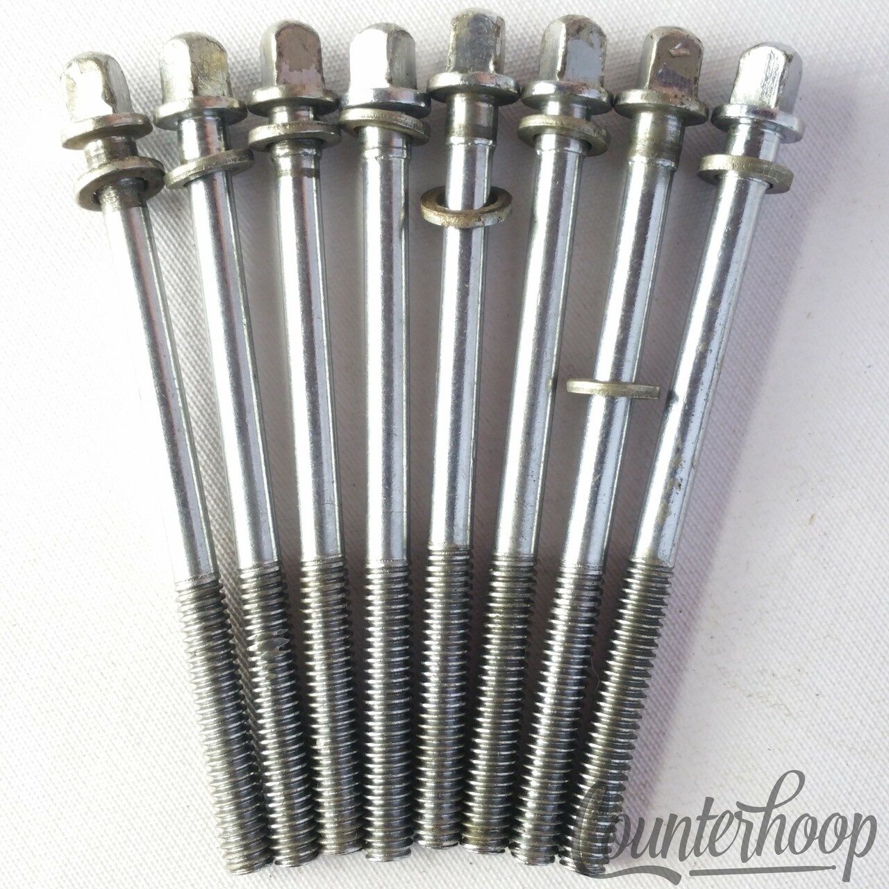 Slingerland 8x Tension T-Rods 3" Floor Tom Drum Chrome Vintage 50s-60s USA RK* — main photograph