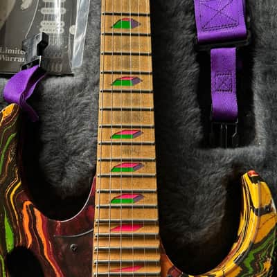 Ibanez JEM77 PMC Purple Multi Color Steve Vai with Case image 7