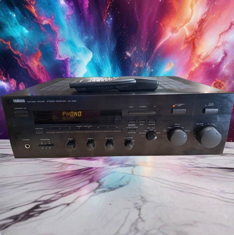 Yamaha RX-596 Natural Sound Stereo Receiver Bundle With Remote FRESH SERVICE🎶🔥 image 1