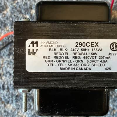 EUOPEAN VOLTAGE Hammond 290cex Power Transformer 2025 - Black image 1