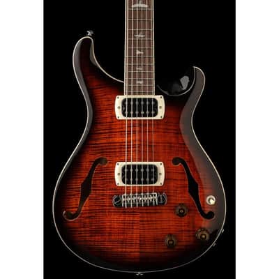 PRS SE Ed Sheeran Hollowbody Baritone Piezo Orange Tiger Smokeburst image 1