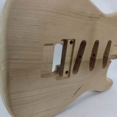 Unfinished Roasted Alder SSS guitar body - fits Fender Strat Stratocaster neck Floyd Rose J1628 image 6