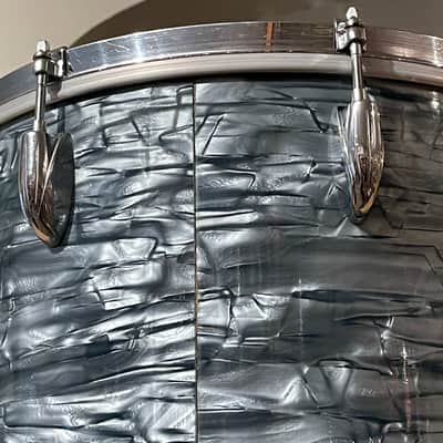 1950’s Gretsch 16" Midnight Blue Pearl Floor Tom 18x16 image 11