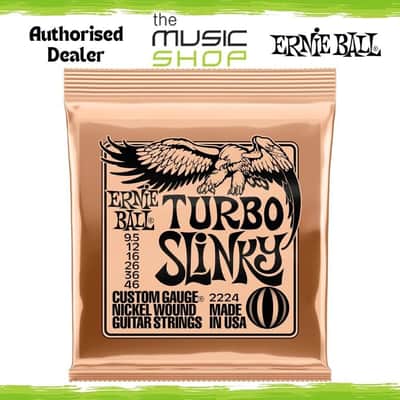 Ernie Ball Turbo Slinky 9.5-46 Nickel Wound Electric Guitar Strings - 2224 image 1