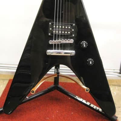 Black Mahar V-Style Electric Guitar image 1