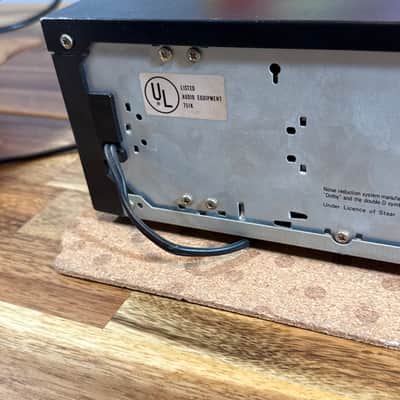 SANSUI D-W10 Twin Auto Reverse Cassette Deck Made in Japan Headphone Jack Black image 16