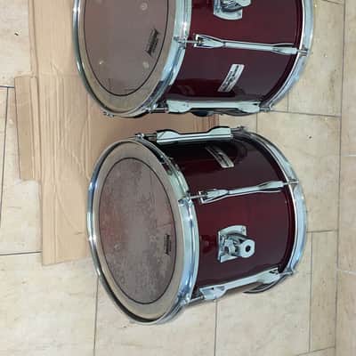 Yamaha Recording custom 14x12 and 13x11 toms cherry wood image 15