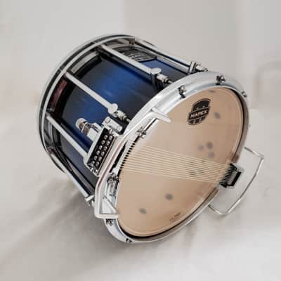 Mapex Quantum XT High Tension Marching Snare Drum--Blue Galaxy Sparkle Burst image 5