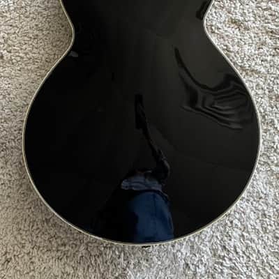 DAngelico Premier SS Semi-Hollow Electric Guitar, Black Flake, Stopbar Tailpiece image 2
