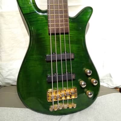 Vintage Warwick Streamer LX 5 1997 - Transparent Emerald Green image 2