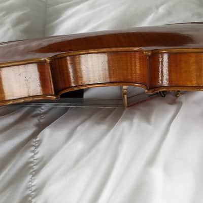 Amati high end copy 7/8 size violin sweet sound pro setup w. case image 11
