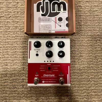 RJM Overture Programmable Analog Overdrive Red/White 2022 image 2