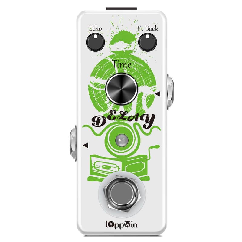 IOppWin Guitar Pedals, Premium Analog Delay Pedal – Warm, Clean, Smooth Tones with 25ms-600ms Adjustable Range & True Bypass, for Retro Tone Lovers And Live Musicians image 1