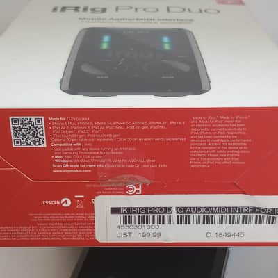 Complete IK Multimedia iRig Pro Duo 2-Channel Mobile Audio/MIDI Interface image 8