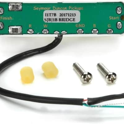 Seymour Duncan 11205-16-W JB Jr.™ Strat High Output Single Coil Sized Humbucker White Pickup Bundle w/ 12x Fender Guitar Picks, and Liquid Audio Polishing Cloth image 3