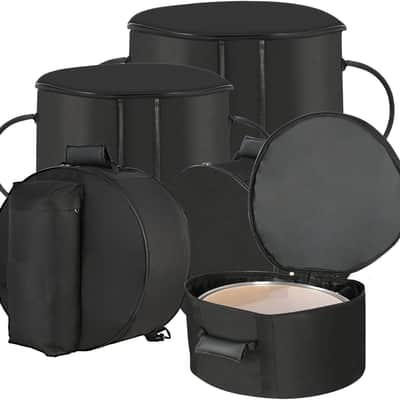 5-Piece Drum Bag Set for 14" Snare, 12" Tom, 13" Tom, 16" Floor Tom, 22" Bass Drum, Drum Cases with Carry Handles, Lightweight Drum Set Bags for Travel & Storage(5 Pieces) image 1
