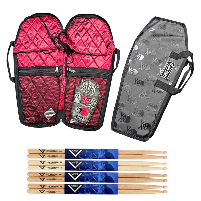 Vater Fatback 5A Los Angeles Drum Sticks Hickory 4 Pairs With Coffin Stick Case Offer! image 1