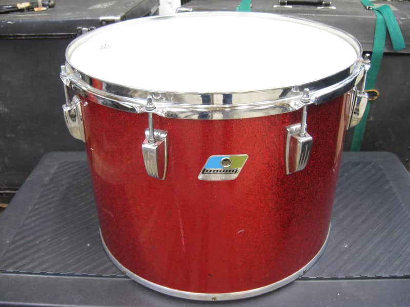 Ludwig 12X16" Concert Tom Late 70's - Red Sparkle image 1