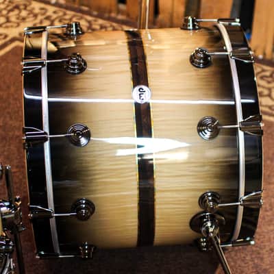 DW Collector's 333 Sycamore Ziricote Inlay Drum Set - 22,10,12,14,16,14sn - SO#1370116 image 2