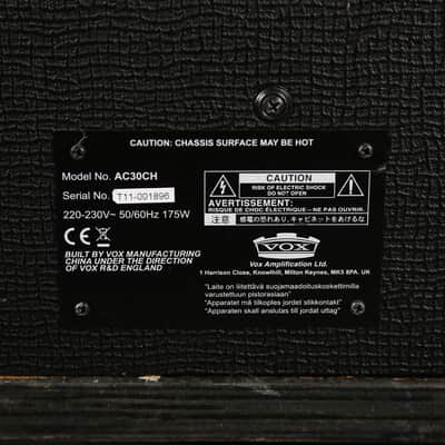 Vox AC30CH Custom Series Valve Amp Head **COLLECTION ONLY** - 2nd Hand image 9