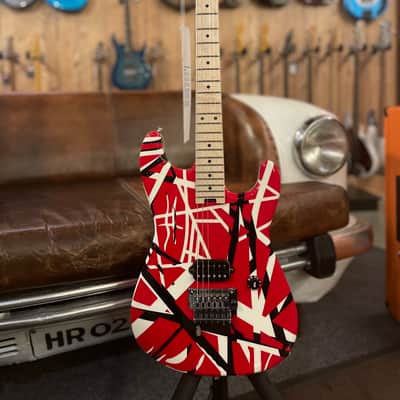 EVH Striped Series Red with Black Stripes image 1