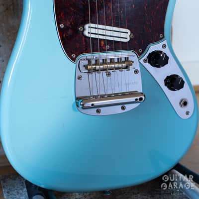 2006 Fender Japan Mustang 65 Vintage Reissue Daphne Blue Seymour Duncan humbucker offset guitar CIJ image 10