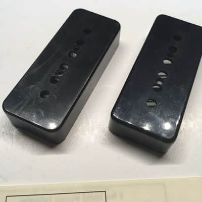 2 Mighty Mite P90 Black Guitar Pickup Cover & Benson Cover Vintage NOS Relic Wiring Diagrams Manual image 2