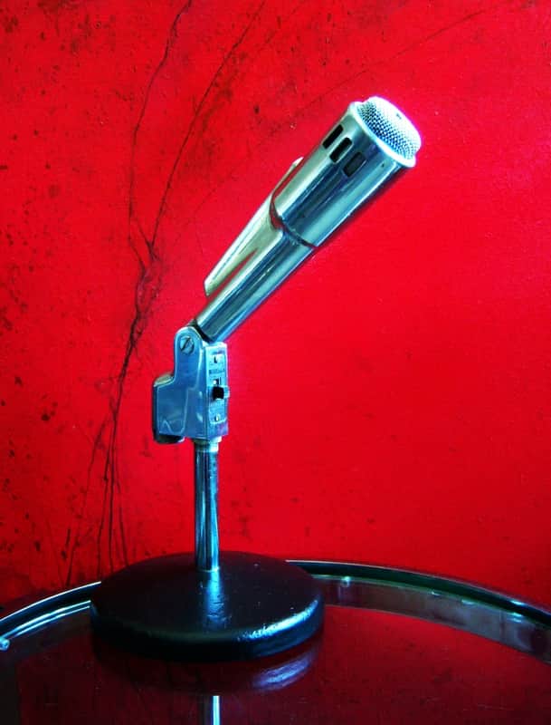 Vintage 1950's Electro-Voice 664 Cardioid Dynamic Microphone w stand prop display repair image 1
