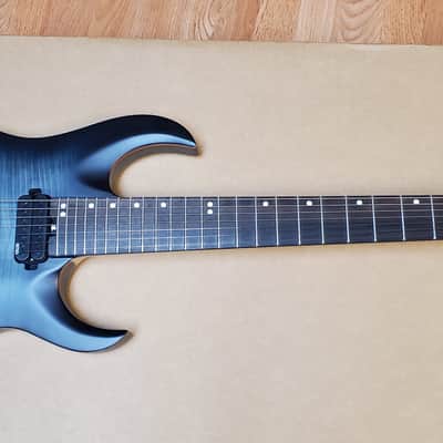 Harley Benton Amarok 7 String Guitar - Black Flame Burst image 1
