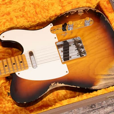 Fender Custom Shop LTD '58 Telecaster - Heavy Relic Faded Aged Chocolate 3-Tone Sunburst image 21
