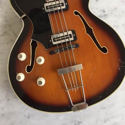 Circa 1967-1974 Hofner Bass 500/8 Rare Left Handed Lefty Collector Vintage image 1