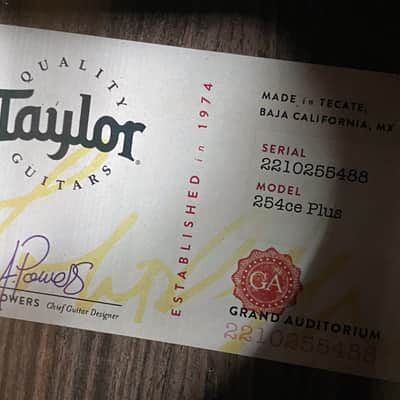 NEW! Taylor 254ce DLX Grand Auditorium 12-string Acoustic-Electric Guitar - Natural - Authorized Dealer - 5.3lbs - G06280 image 3