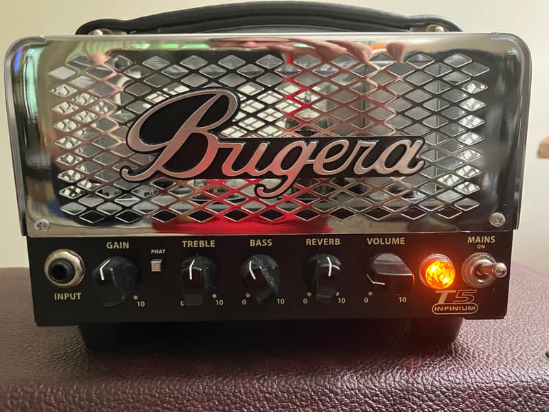 Bugera T5-INFINIUM 5W Cage Tube Amp Head-INFINIUM 2010s - Black/Silver image 1