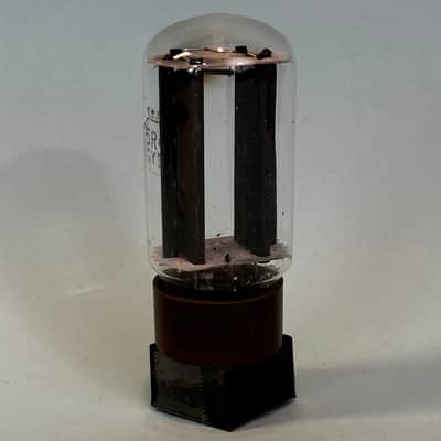 1963 RCA 5R4GYB Vintage Brown Base Black Plate Side D Getter Rectifier Tube!T476 image 3