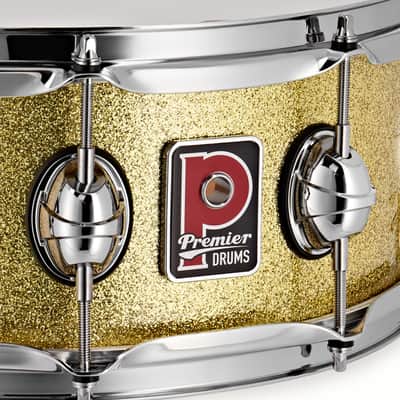 Premier Genista Classic 14" x 5.5" Vintage Gold Sparkle Snare Drum PGB1455SVGX image 4