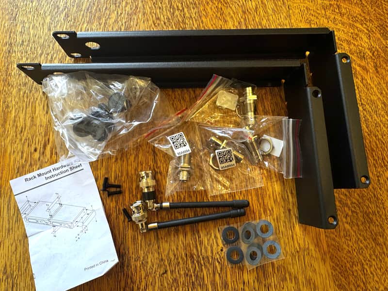 Shure BLX4R Rack Mount + BNC Front Antenna Hardware – Unused image 1
