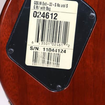 Godin Exit 22 Electric Guitar Satin Natural Rosewood Fretboard With Gigbag image 9