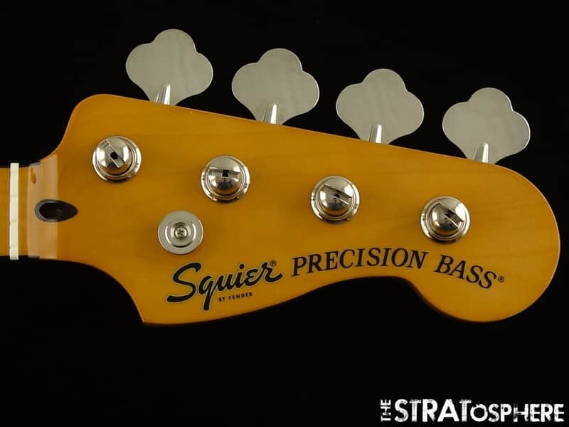 Fender Squier Classic Vibe 70s Precision P Bass NECK & TUNERS, MN Maple Block image 1