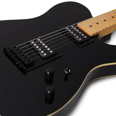 Schecter PT Electric Guitar. Gloss Black (BLK) image 3