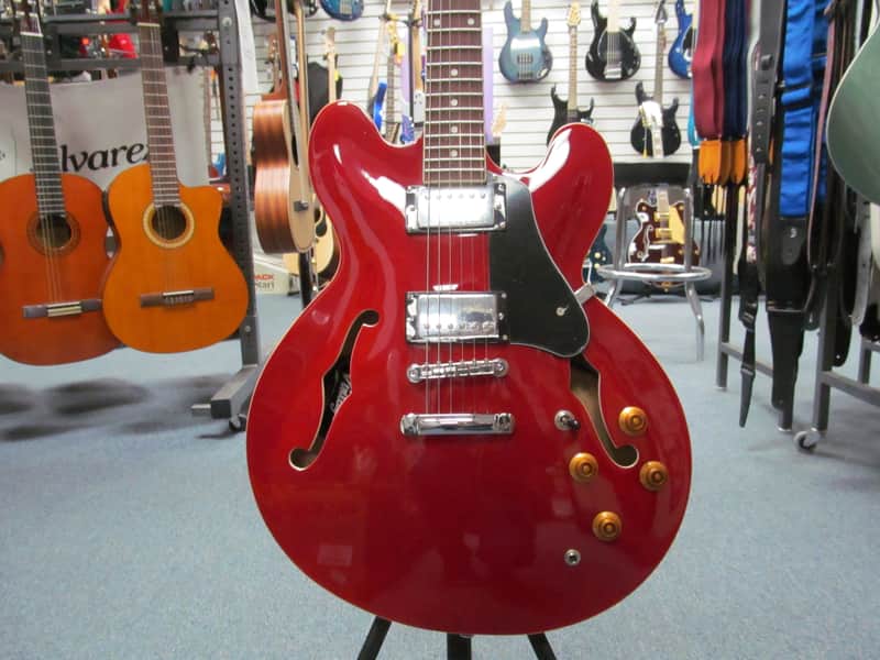 Vintage VSA500CR VSA500 Semi-Hollow Guitar, Wilkinson Pickups, Cherry Red *FREE SHIPPING!! image 1