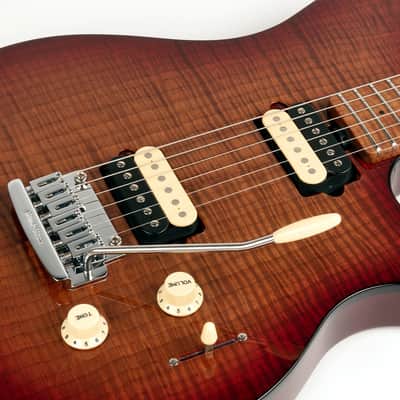 Ernie Ball Music Man Axis Super Sport with Tremolo 2021 - Roasted Amber Quilt image 18