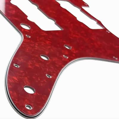 Jazzmaster Style Red Pearl Guitar Pickguard Scratch Plate image 2