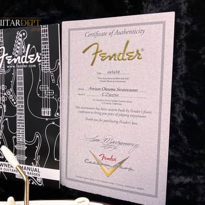♚ SUBLIME ♚ 2016 Fender CUSTOM SHOP Artisan OKOUME Stratocaster♚Dark Roasted♚69 Handwounds ! image 7