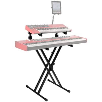 QL642 Stand clavier X double "Performer" avec deux niveaux Quik Lok image 2