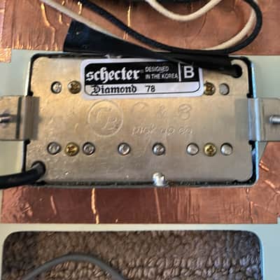 Schecter Nick Johnston Traditional HSS loaded pickguard - Mint Green image 3